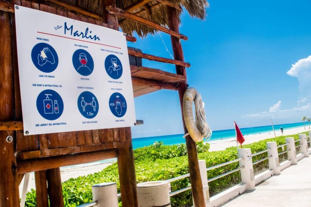Villas Marlin 108, A Pie De Playa, Albercas, Jacuzi, Ubicacion Inmejorable Канкун Экстерьер фото