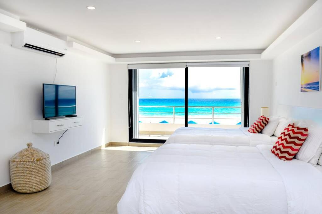 Villas Marlin 108, A Pie De Playa, Albercas, Jacuzi, Ubicacion Inmejorable Канкун Экстерьер фото