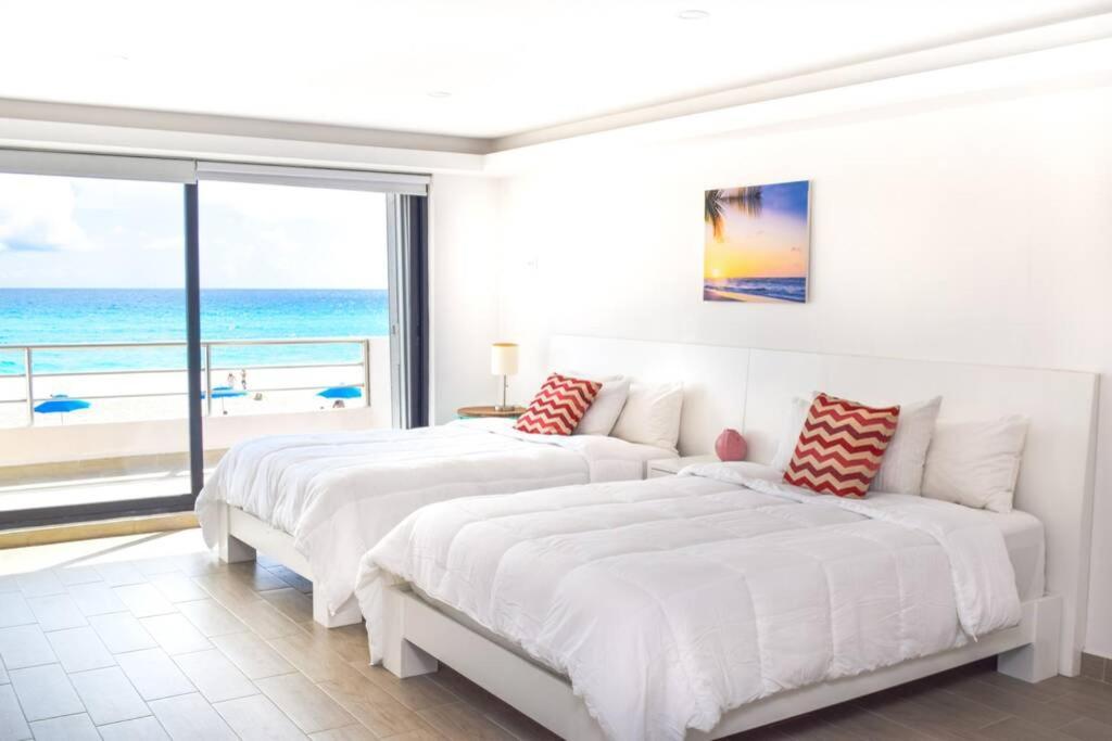 Villas Marlin 108, A Pie De Playa, Albercas, Jacuzi, Ubicacion Inmejorable Канкун Экстерьер фото